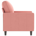 vidaXL Sessel Rosa 60 cm Samt