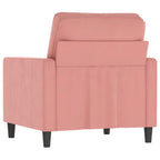 vidaXL Sessel Rosa 60 cm Samt