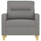 vidaXL Sofasessel Dunkelgrau 60 cm Stoff