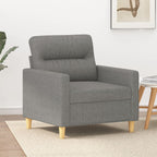 vidaXL Sofasessel Dunkelgrau 60 cm Stoff
