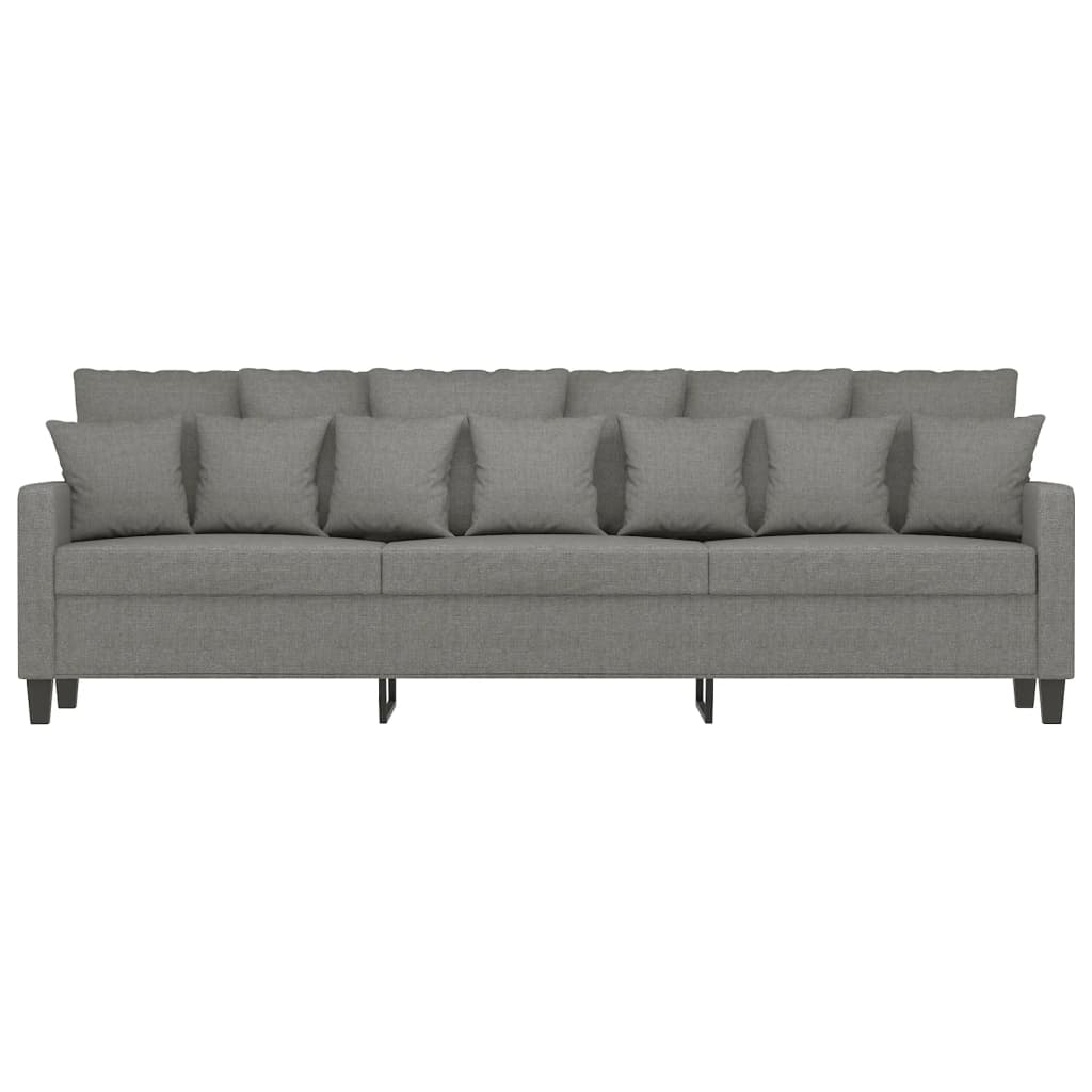 vidaXL 3-Sitzer-Sofa Dunkelgrau 210 cm Stoff