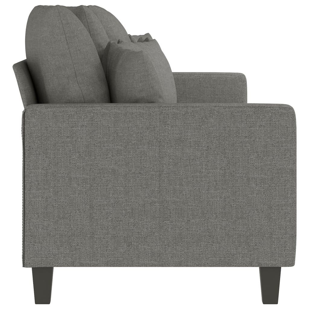 vidaXL 3-Sitzer-Sofa Dunkelgrau 210 cm Stoff