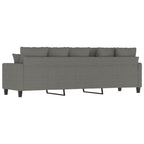 vidaXL 3-Sitzer-Sofa Dunkelgrau 210 cm Stoff