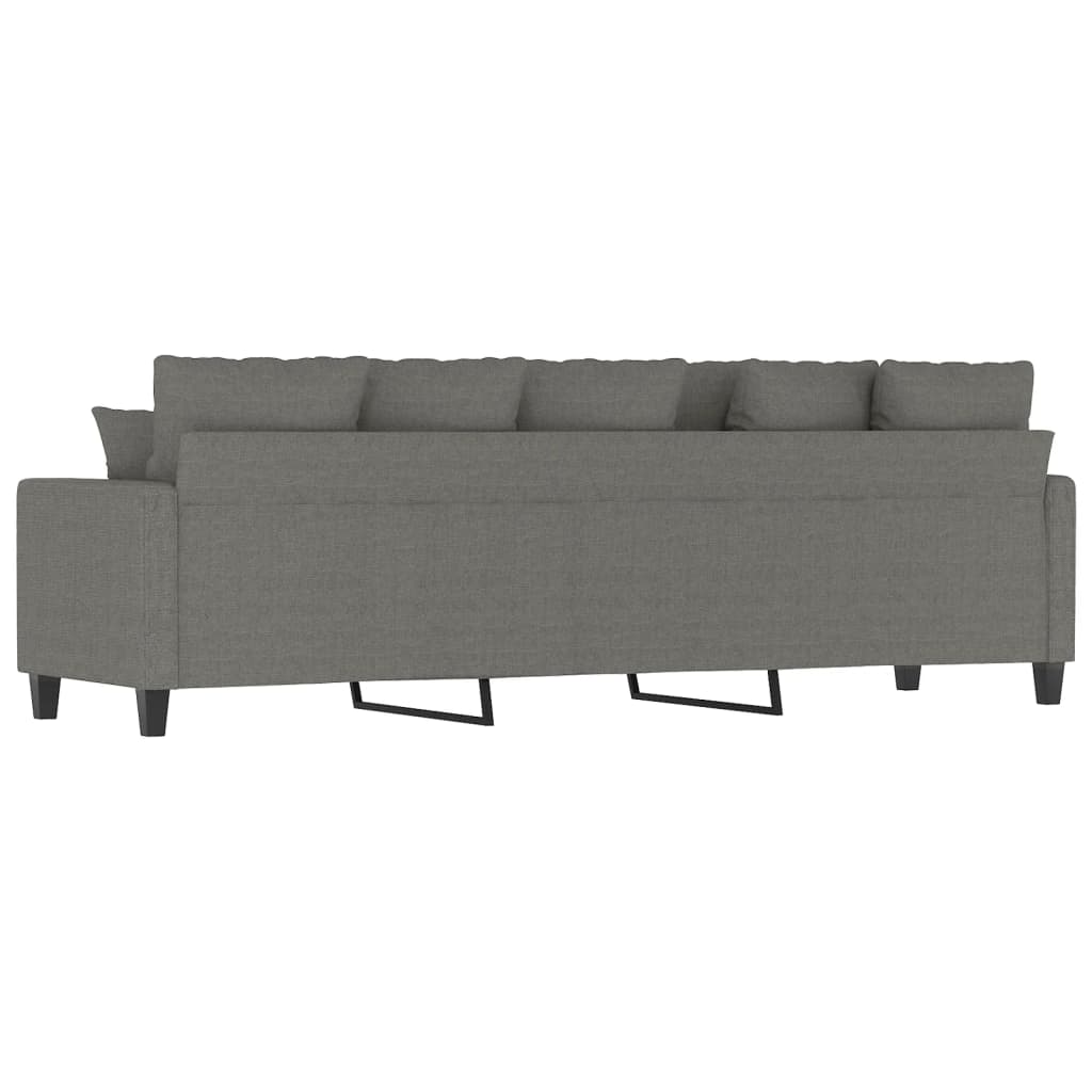 vidaXL 3-Sitzer-Sofa Dunkelgrau 210 cm Stoff