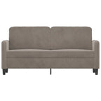 vidaXL 2-Sitzer-Sofa Hellgrau 140 cm Samt