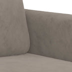 vidaXL 2-Sitzer-Sofa Hellgrau 140 cm Samt