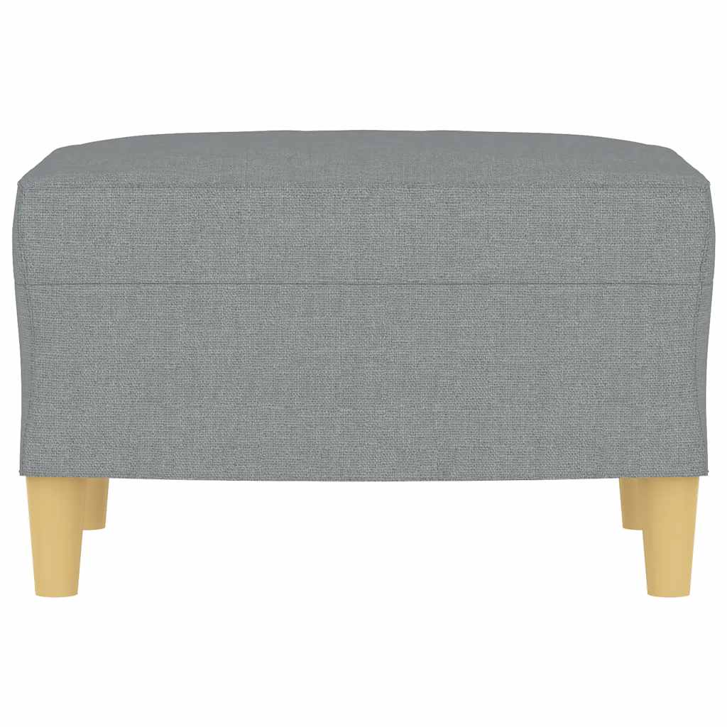 vidaXL Fußhocker Hellgrau 60x50x41 cm Stoff