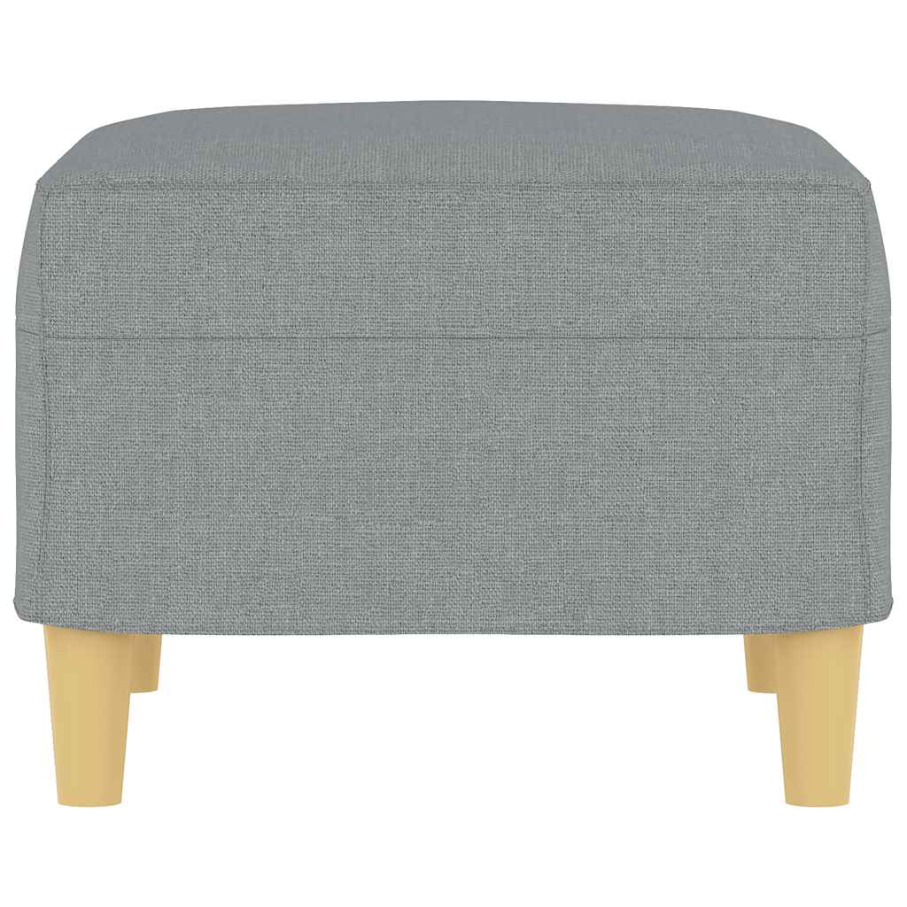 vidaXL Fußhocker Hellgrau 60x50x41 cm Stoff