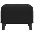 vidaXL Fußhocker Schwarz 60x50x41 cm Kunstleder