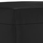 vidaXL Fußhocker Schwarz 60x50x41 cm Kunstleder