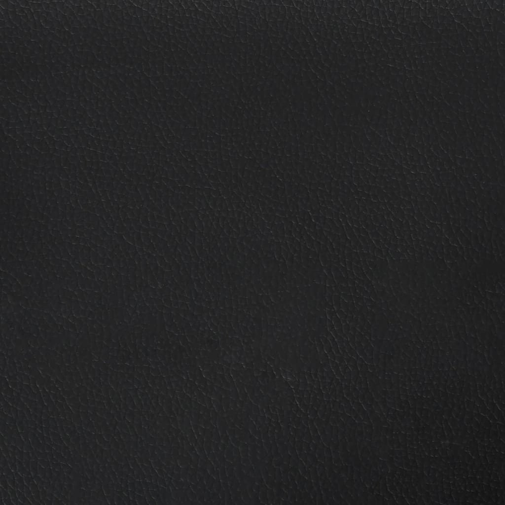 vidaXL Fußhocker Schwarz 60x50x41 cm Kunstleder