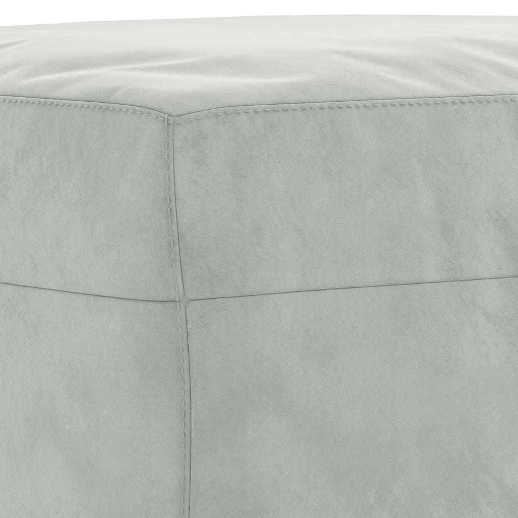 vidaXL Fußhocker Hellgrau 60x50x41 cm Samt