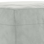 vidaXL Fußhocker Hellgrau 60x50x41 cm Samt