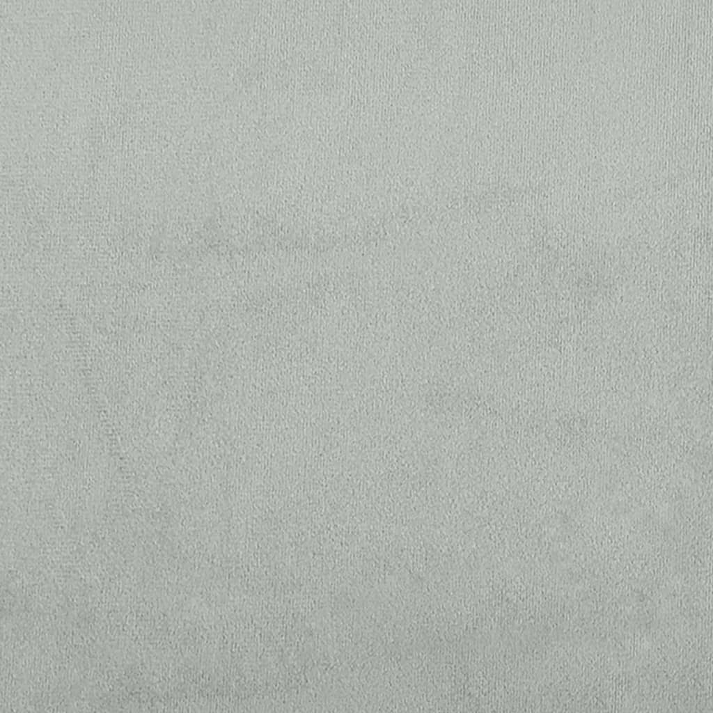 vidaXL Fußhocker Hellgrau 60x50x41 cm Samt