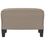 vidaXL Fußhocker Taupe 60x50x41 cm Mikrofasergewebe