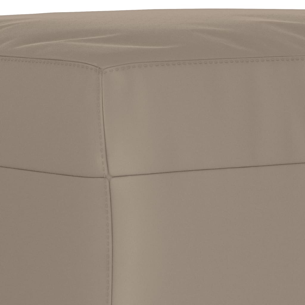 vidaXL Fußhocker Taupe 60x50x41 cm Mikrofasergewebe