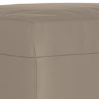 vidaXL Fußhocker Taupe 60x50x41 cm Mikrofasergewebe
