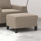 vidaXL Fußhocker Taupe 60x50x41 cm Mikrofasergewebe