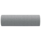 vidaXL Zierkissen 2 Stk. Hellgrau Ø15x50 cm Stoff