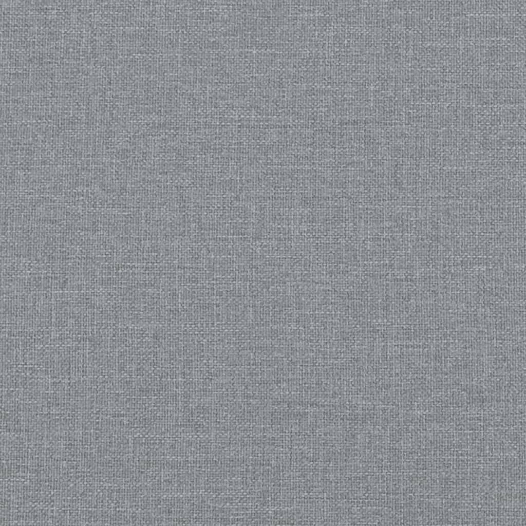 vidaXL Zierkissen 2 Stk. Hellgrau Ø15x50 cm Stoff