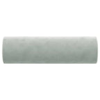 vidaXL Zierkissen 2 Stk. Hellgrau Ø15x50 cm Samt