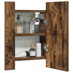vidaXL LED-Spiegelschrank Räuchereiche 40x12x45 cm Holzwerkstoff