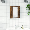 vidaXL LED-Spiegelschrank Räuchereiche 40x12x45 cm Holzwerkstoff