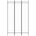 vidaXL 3-tlg. Paravent Weiß 120x200 cm Stoff