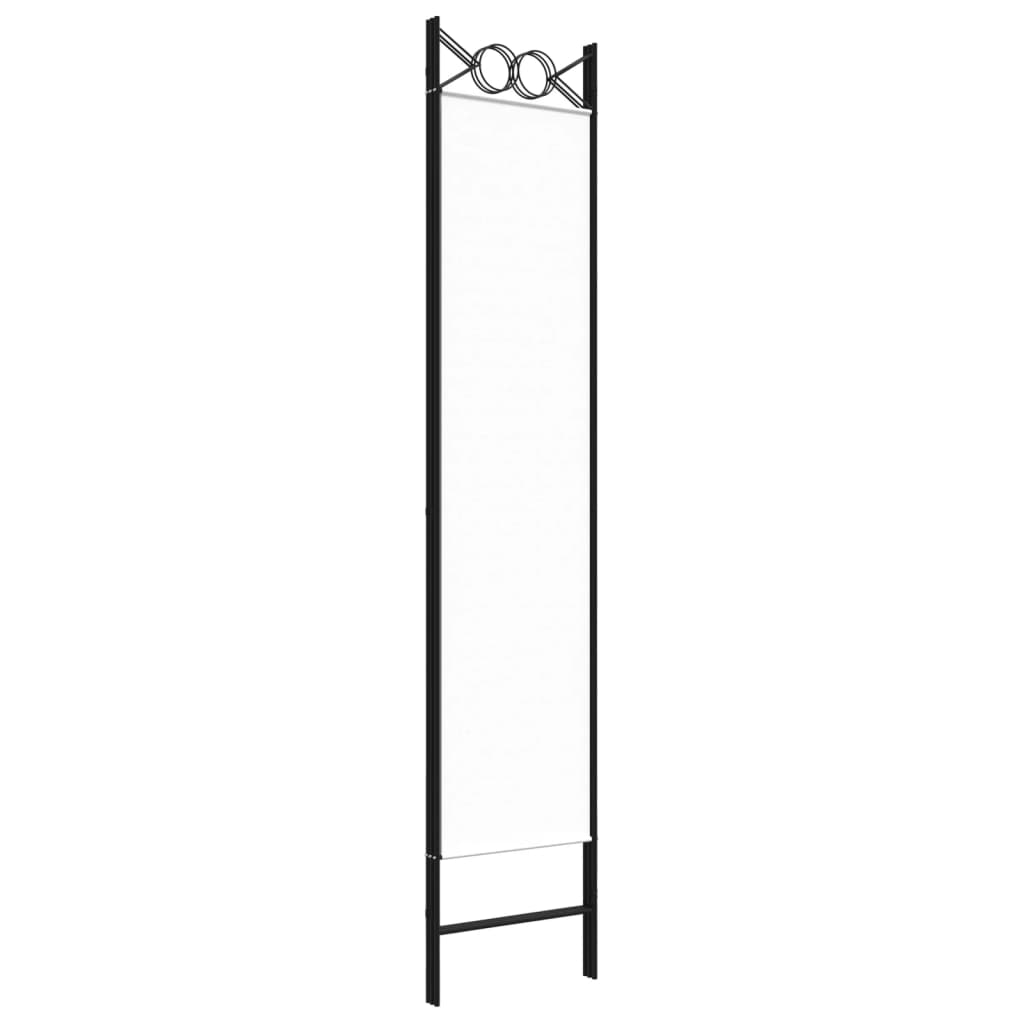 vidaXL 3-tlg. Paravent Weiß 120x200 cm Stoff