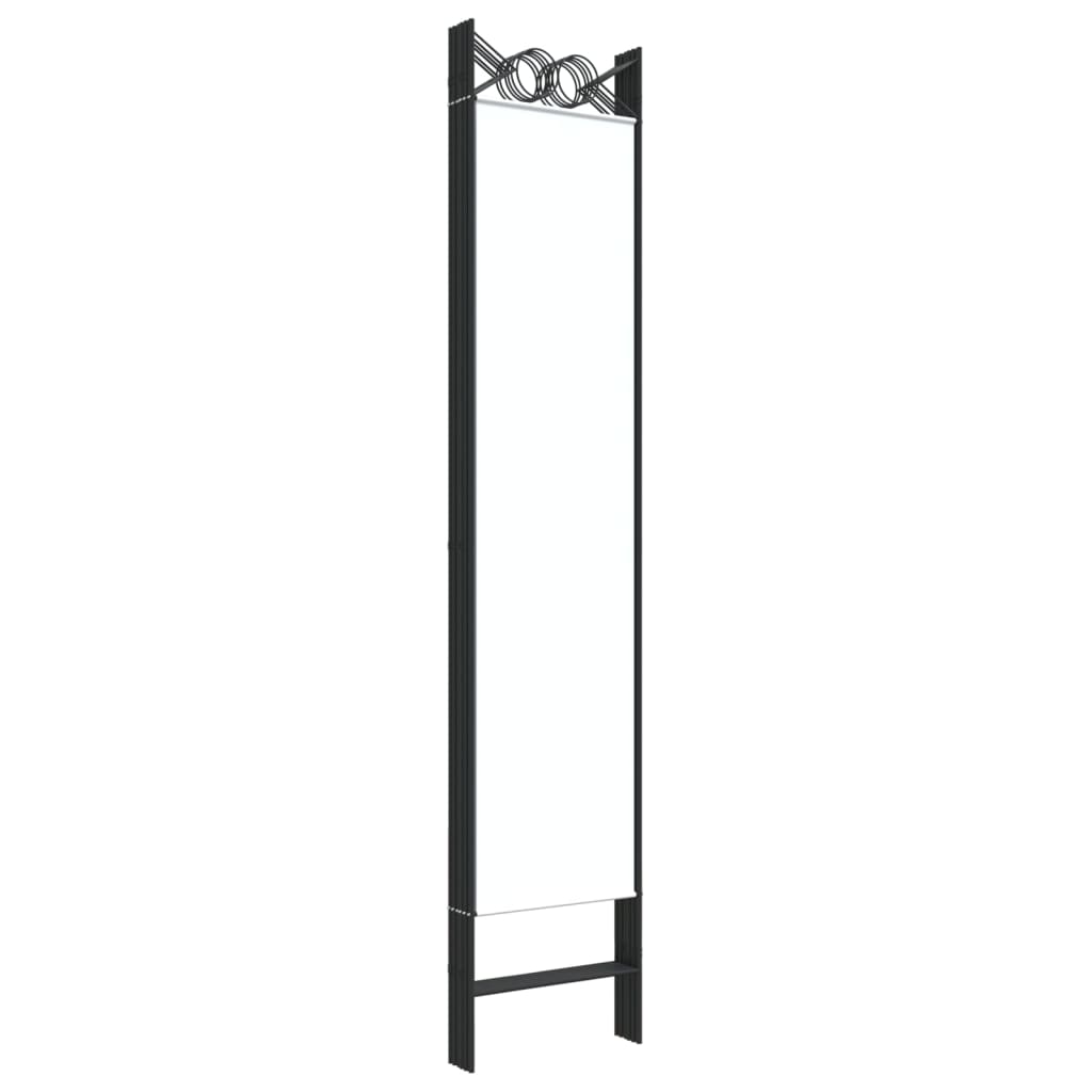 vidaXL 6-tlg. Paravent Weiß 240x200 cm Stoff