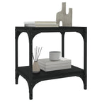 vidaXL TV-Schrank Schwarz 40x33x41 cm Holzwerkstoff und Stahl