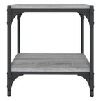 vidaXL TV-Schrank Grau Sonoma 40x33x41 cm Holzwerkstoff und Stahl