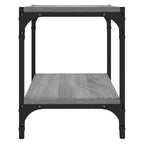 vidaXL TV-Schrank Grau Sonoma 40x33x41 cm Holzwerkstoff und Stahl