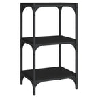 vidaXL Bücherregal Schwarz 40x33x70,5 cm Holzwerkstoff und Stahl
