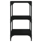 vidaXL Bücherregal Schwarz 40x33x70,5 cm Holzwerkstoff und Stahl
