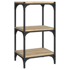 vidaXL Bücherregal Sonoma-Eiche 40x33x70,5 cm Holzwerkstoff und Stahl