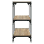 vidaXL Bücherregal Sonoma-Eiche 40x33x70,5 cm Holzwerkstoff und Stahl