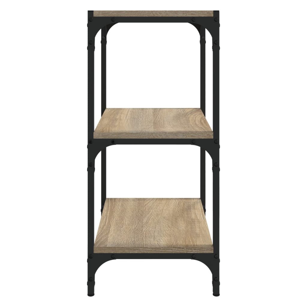 vidaXL Bücherregal Sonoma-Eiche 40x33x70,5 cm Holzwerkstoff und Stahl
