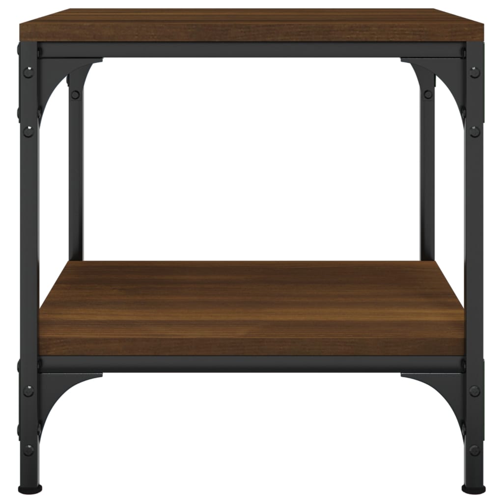 vidaXL Beistelltische 2 Stk. Braun Eiche 40x40x40 cm Holzwerkstoff
