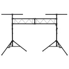 vidaXL Leuchtenstativ Schwarz 338x115x(180-300) cm Stahl