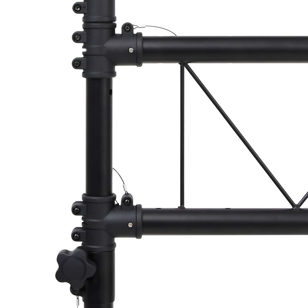 vidaXL Leuchtenstativ Schwarz 338x115x(180-300) cm Stahl