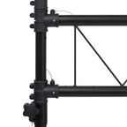 vidaXL Leuchtenstativ Schwarz 338x115x(180-300) cm Stahl