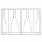 vidaXL Konsolentisch 110x30x70 cm Edelstahl und Glas