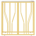 vidaXL Konsolentisch Golden 70x30x70 cm Edelstahl und Glas