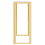 vidaXL Konsolentisch Golden 70x30x70 cm Edelstahl und Glas
