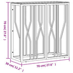 vidaXL Konsolentisch Golden 70x30x70 cm Edelstahl und Glas