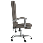 vidaXL Bürostuhl mit Massagefunktion Taupe Stoff