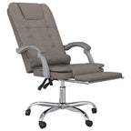vidaXL Bürostuhl mit Massagefunktion Taupe Stoff