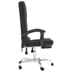 vidaXL Bürostuhl mit Massagefunktion Schwarz Kunstleder