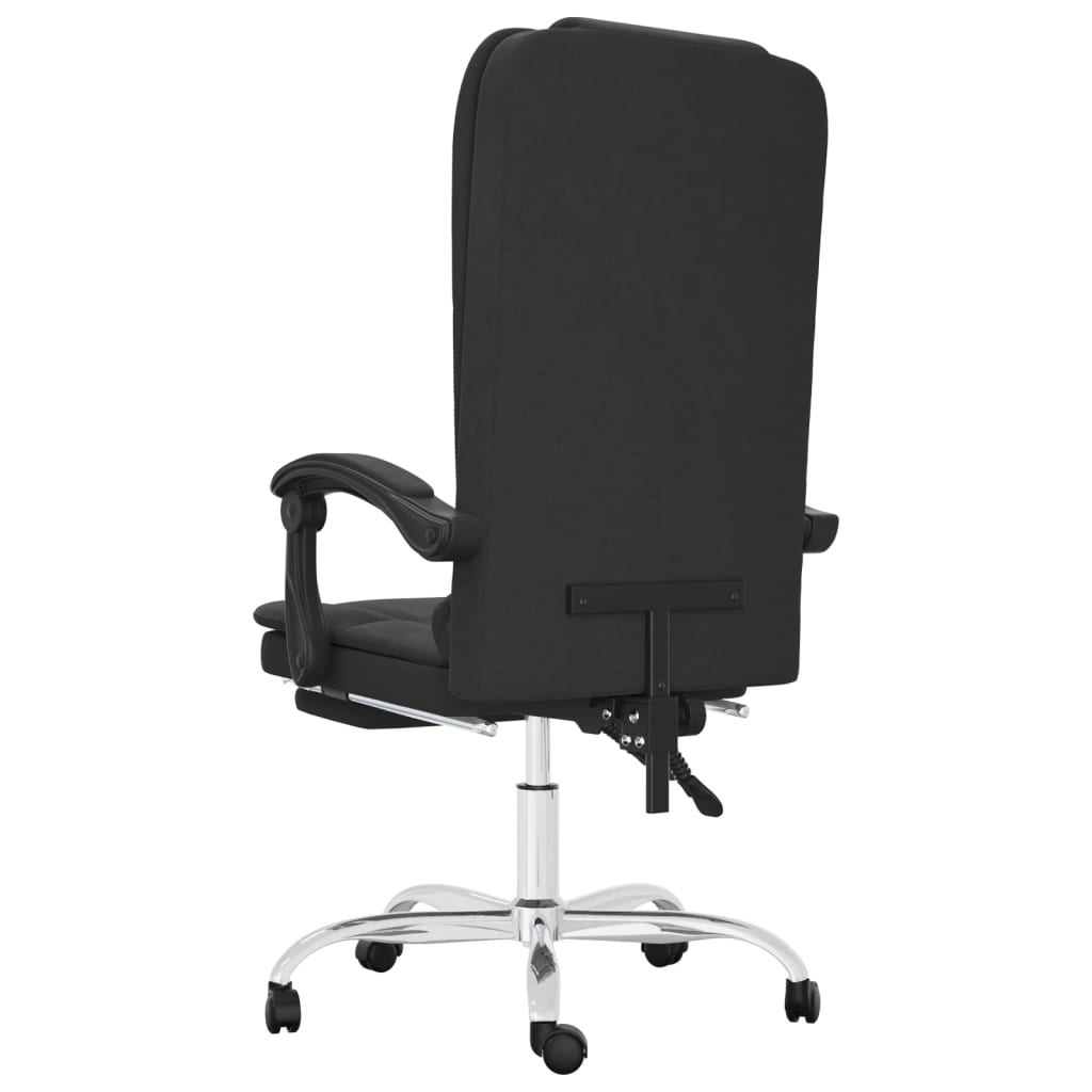 vidaXL Bürostuhl mit Massagefunktion Schwarz Kunstleder